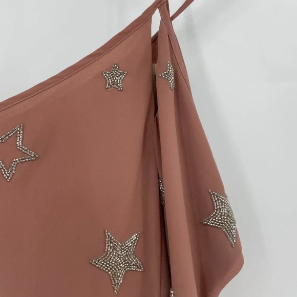 NWT Chaser Rosebud Beaded star  halter blouse - Picture 3 of 11